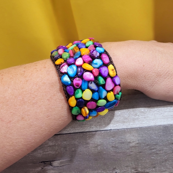 Bracelete multicolor stones. Unique - Picture 3 of 3